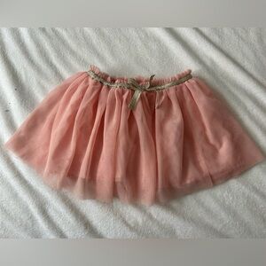OshKosh B'gosh Pink Tulle Skirt with Gold Bow